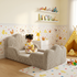 Cama Montessori Infantil Sonhos Duo Solteiro - Cinza