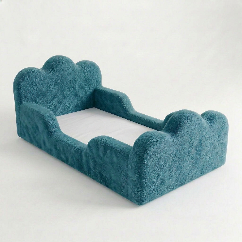 Cama Montessori Infantil Sonhos Duo Solteiro - Azul