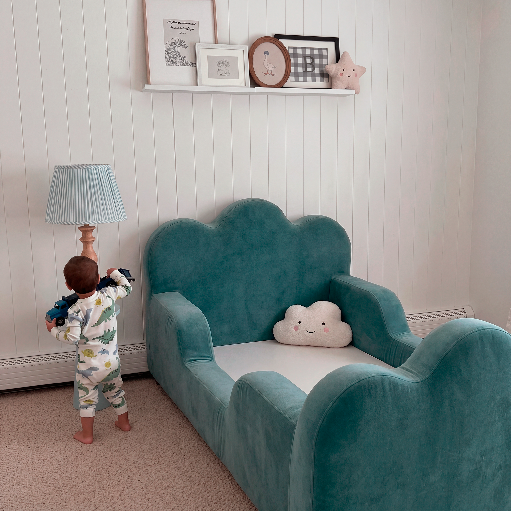 Cama Montessoriana Infantil Sonhos Duo Solteiro - Azul