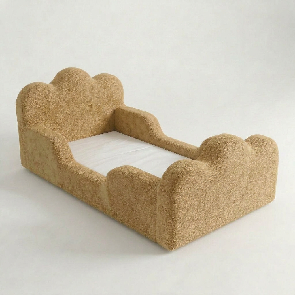 Cama Montessori Infantil Sonhos Duo Solteiro - Mostarda
