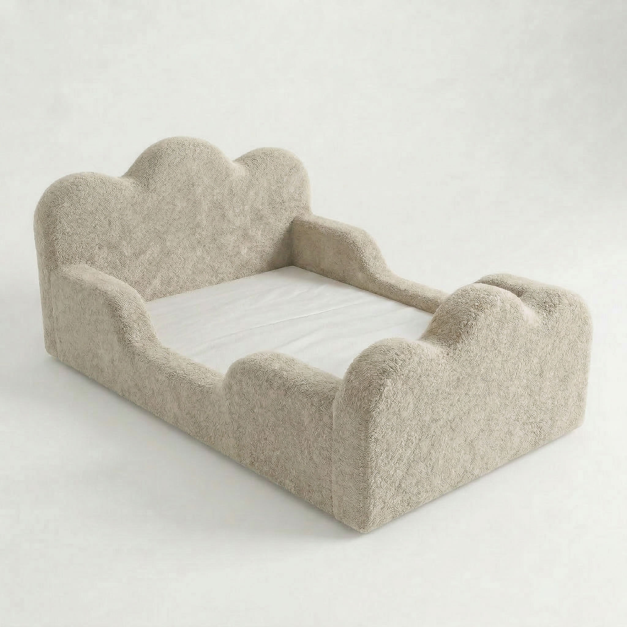 Cama Montessori Infantil Sonhos Duo Casal - Bege