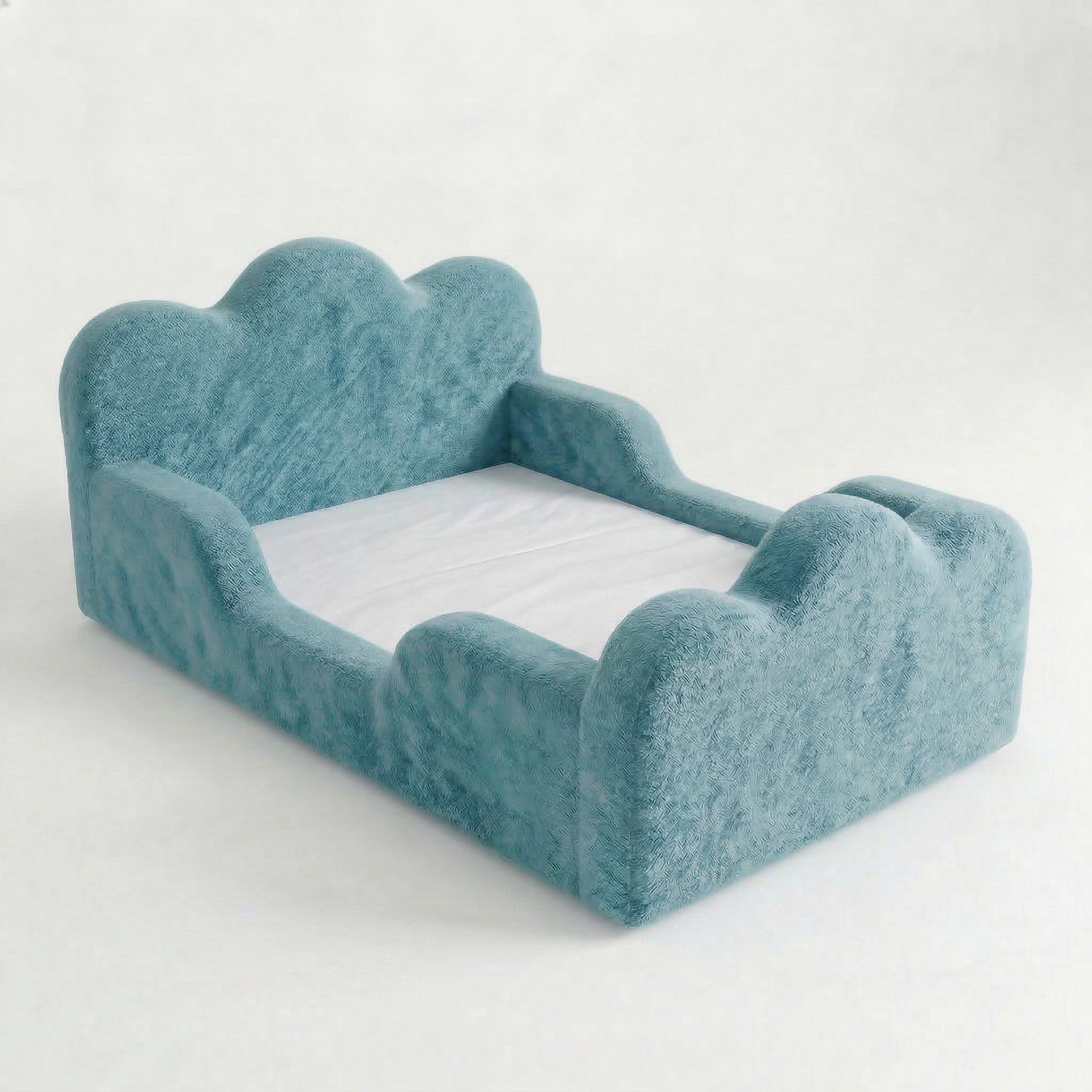 Cama Montessori Infantil Sonhos Duo Casal - Azul