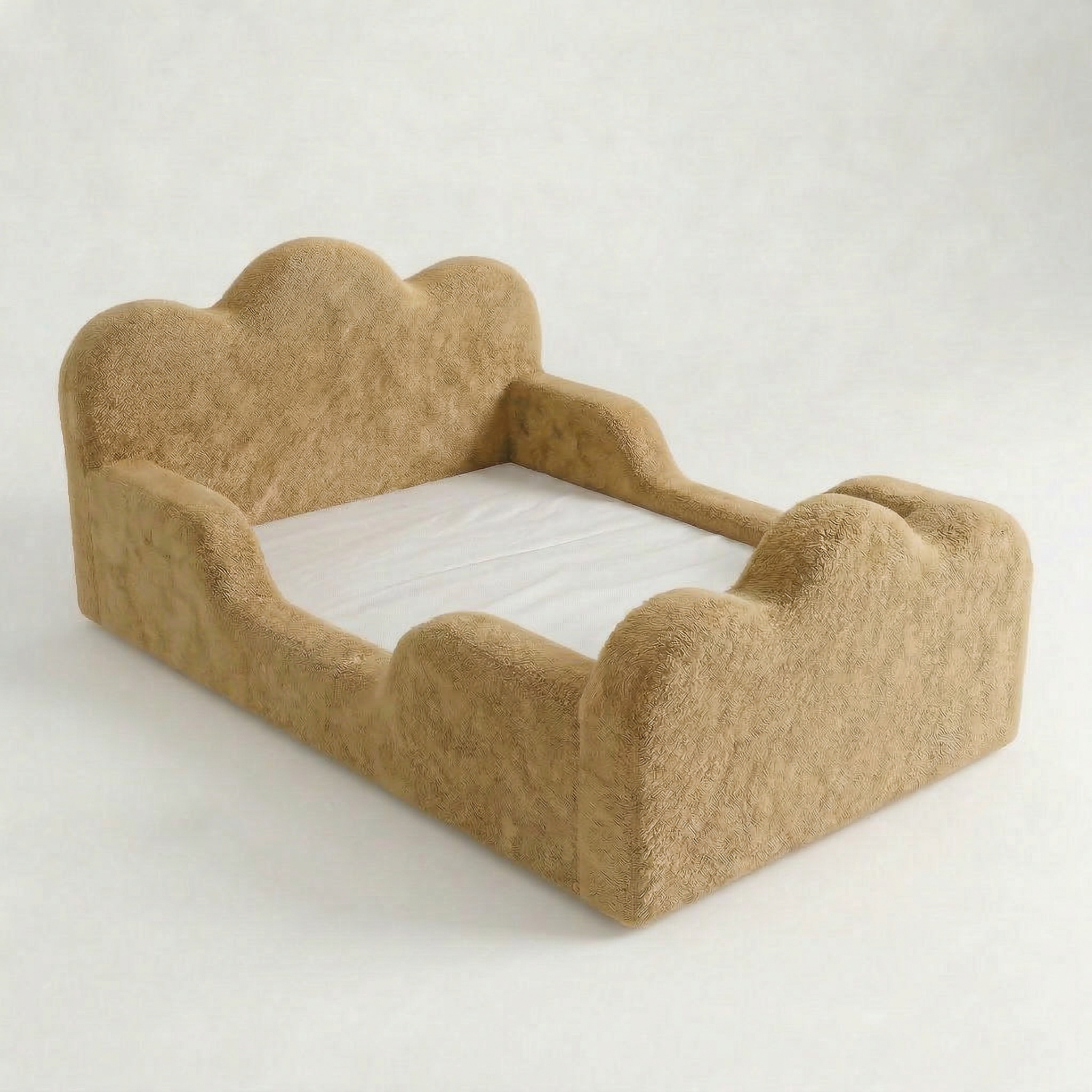 Cama Montessori Infantil Sonhos Duo Casal - Mostarda