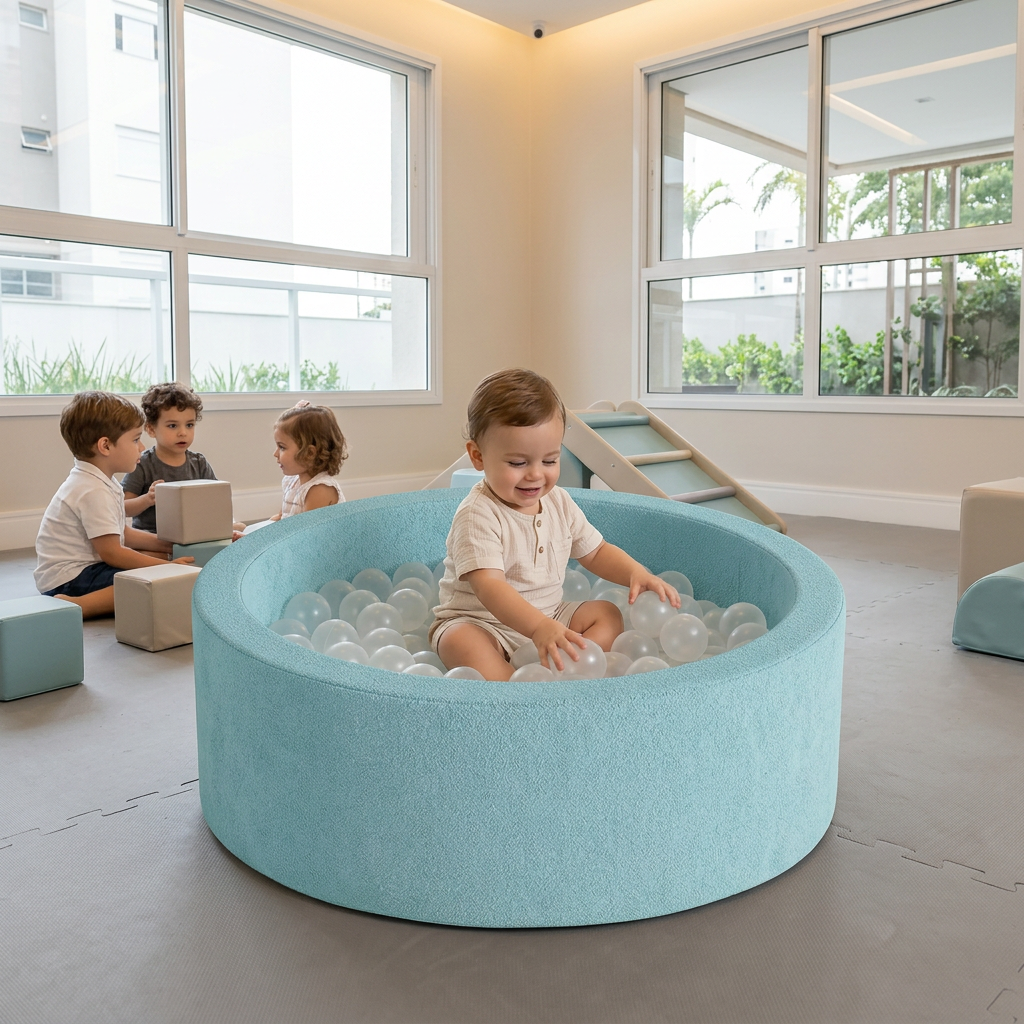 Piscina de Bolinhas Infantil Aventuras Play - Azul