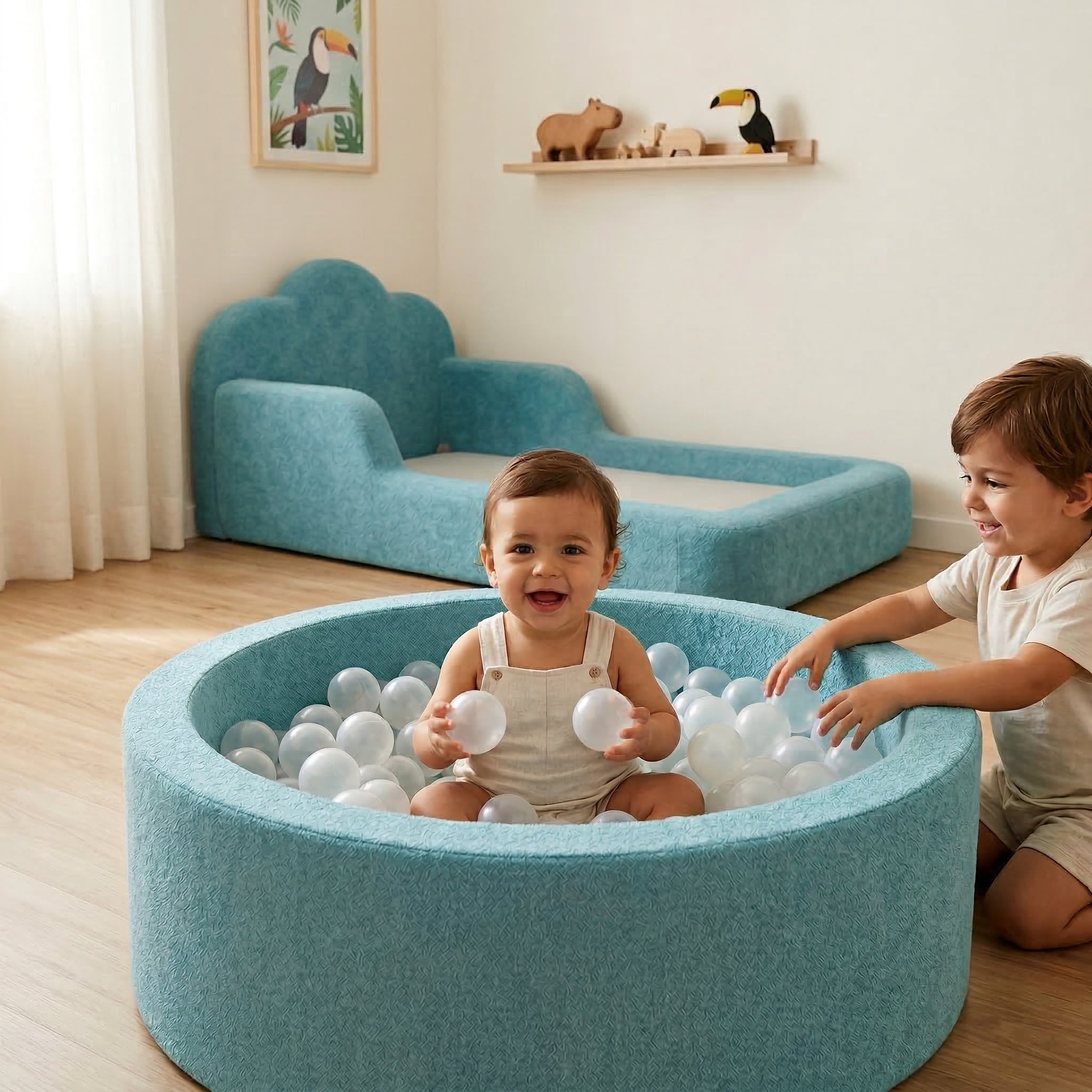 Piscina de Bolinhas Infantil Aventuras Play - Azul