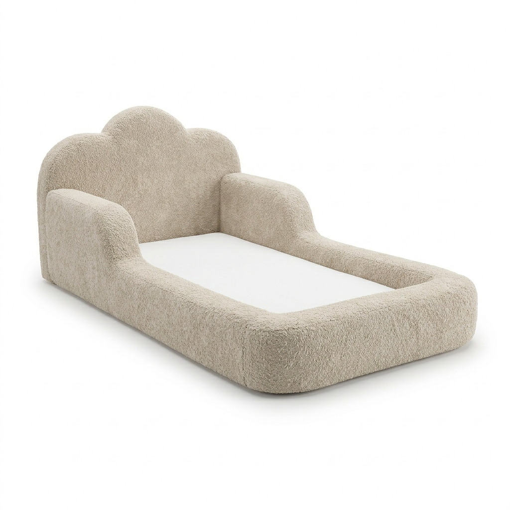 Cama Montessori Infantil Sonhos One Solteiro - Bege