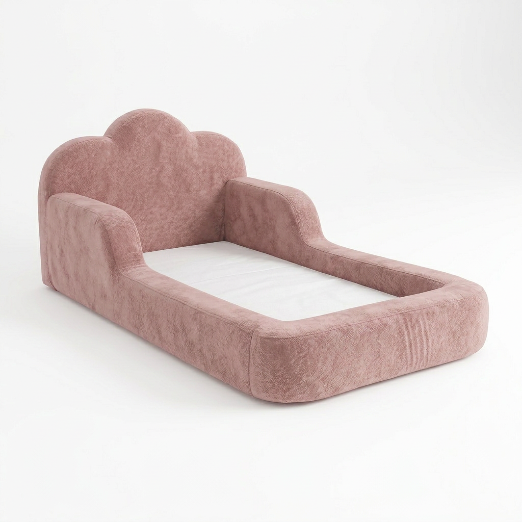 Cama Montessori Infantil Sonhos One Solteiro   - Rosa