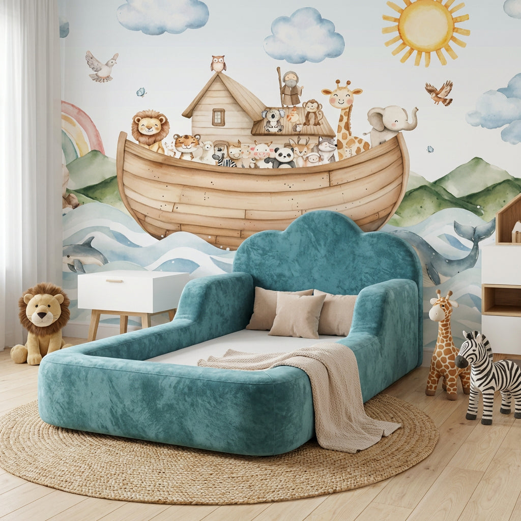 Cama Montessori Infantil Sonhos One Solteiro  - Azul