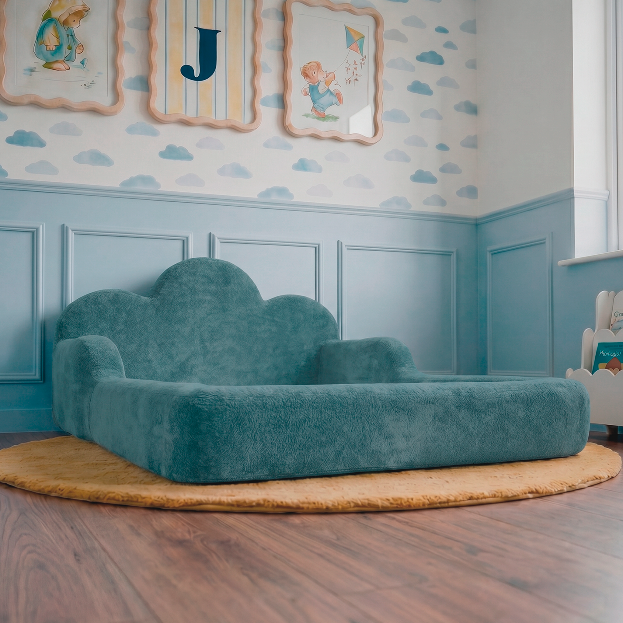 Cama Montessoriana Infantil Sonhos One Solteiro  - Azul