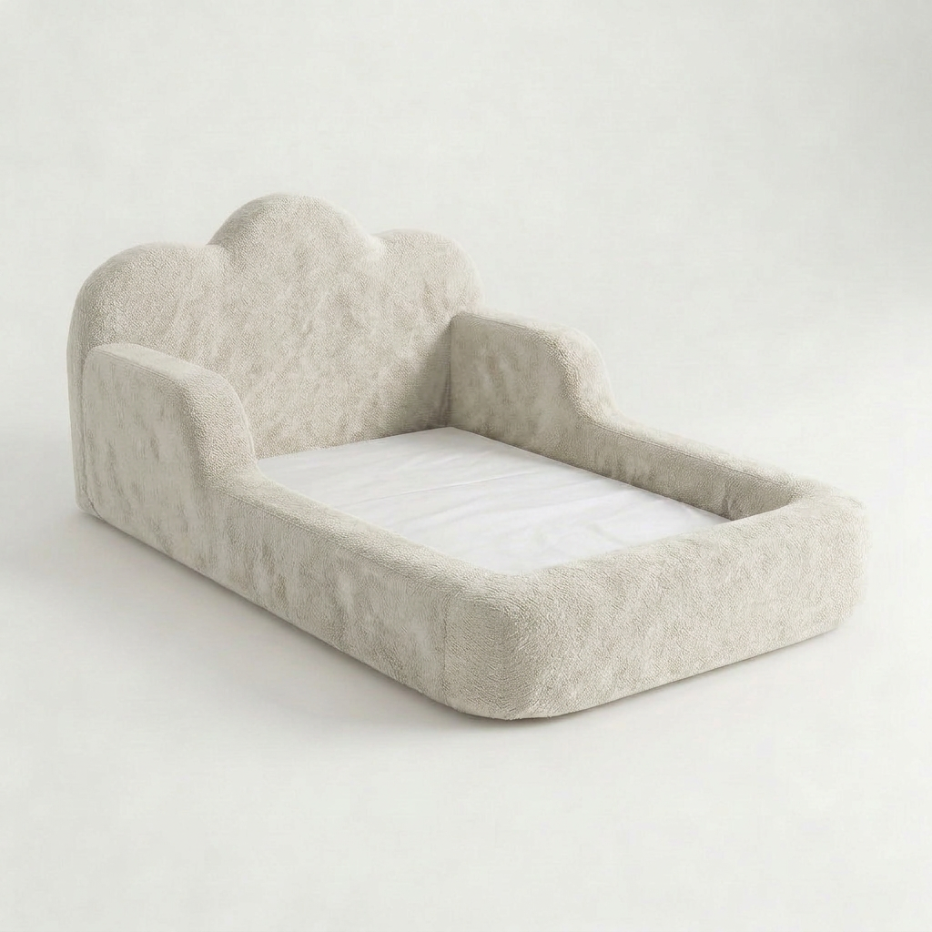 Cama Montessori Infantil Sonhos One Casal - Bege