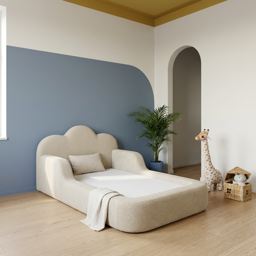 Cama Montessori Infantil Sonhos One Casal - Bege