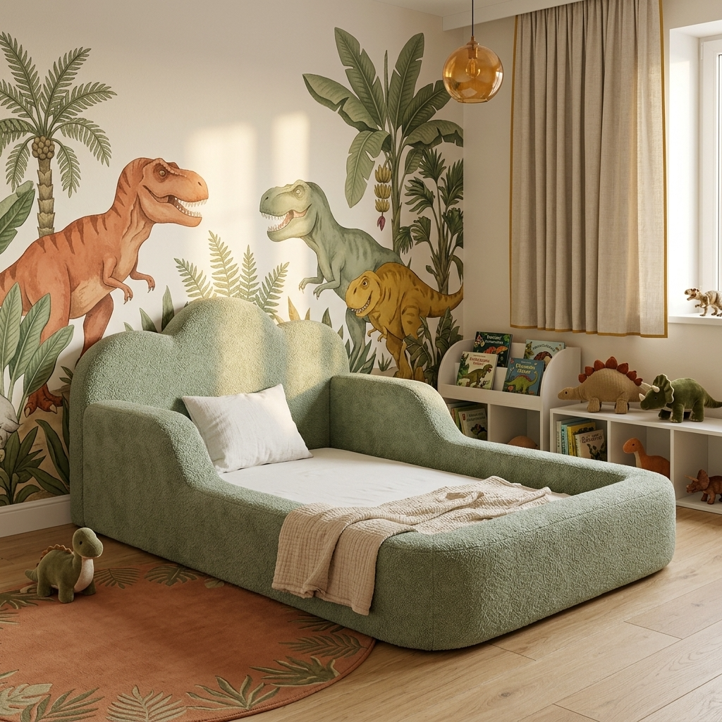 Cama Montessori Infantil Sonhos One Casal - Verde