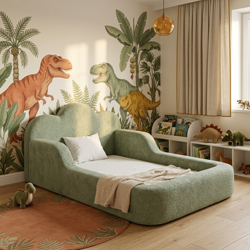 Cama Montessori Infantil Sonhos One Casal - Verde