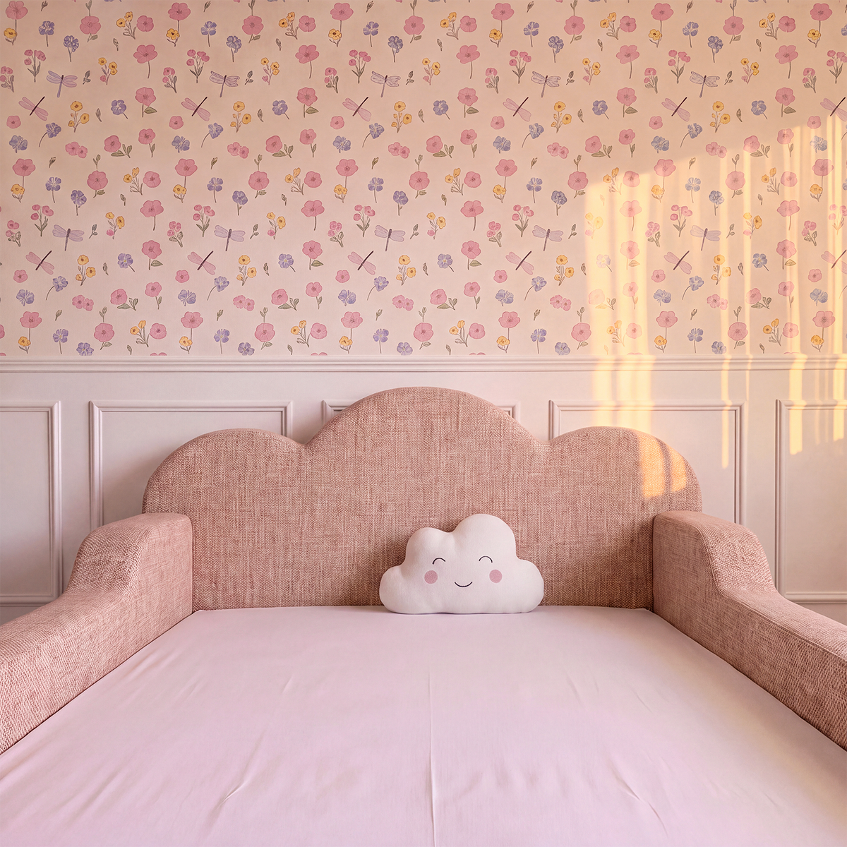 Cama Montessoriana Infantil Sonhos One Casal- Rosa