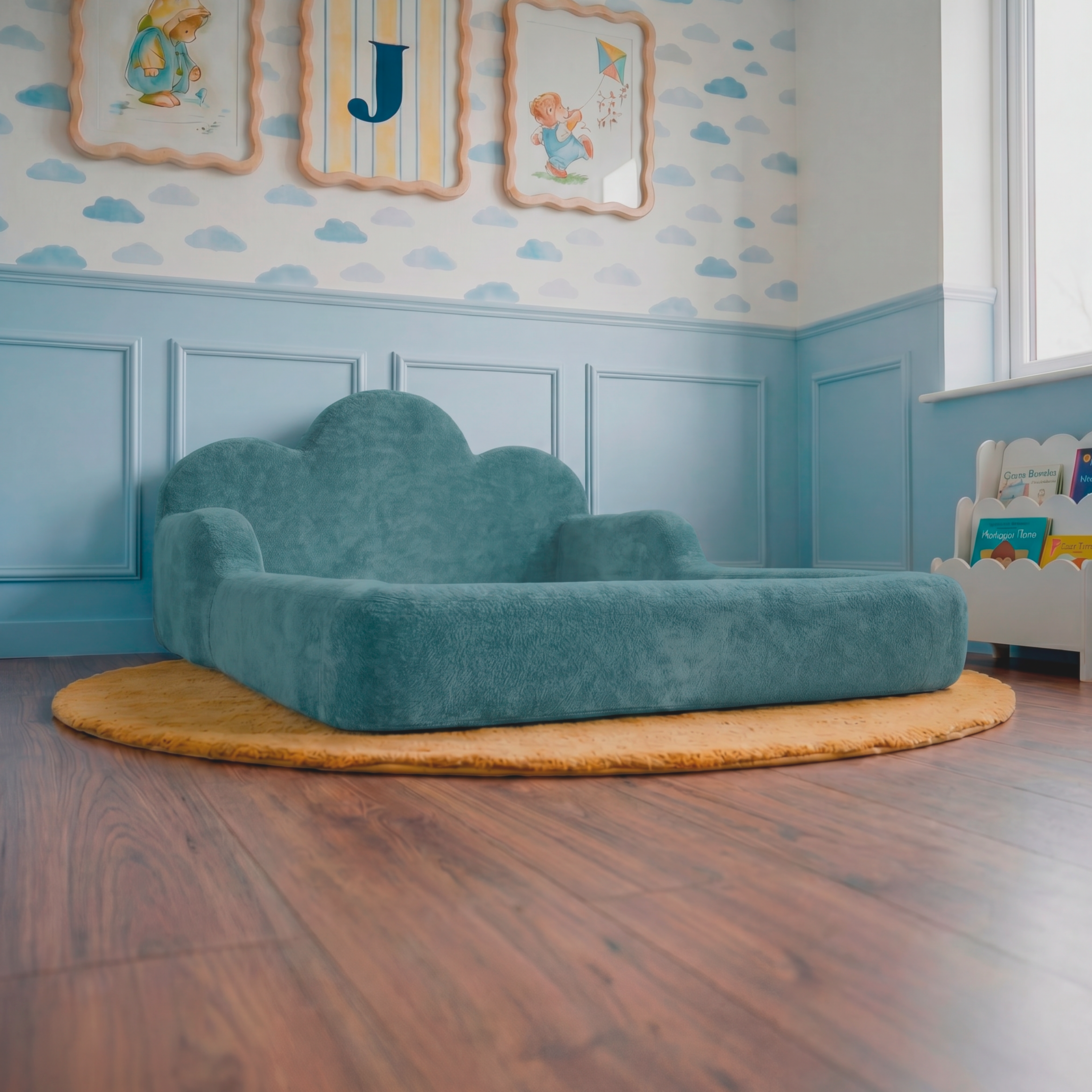 Cama Montessori Infantil Sonhos One Casal- Azul