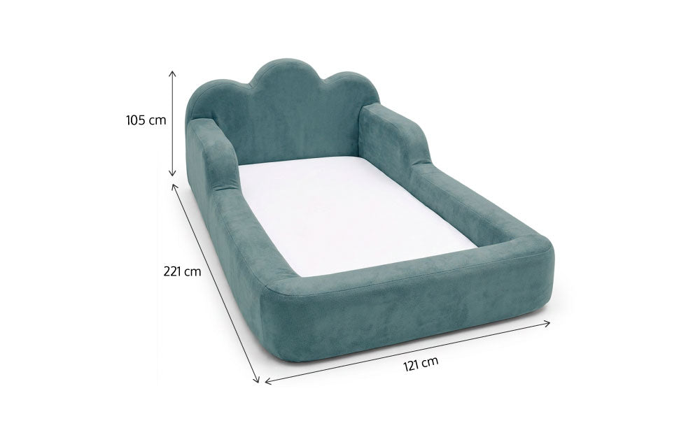 Cama Montessoriana Infantil Sonhos One Solteiro  - Azul