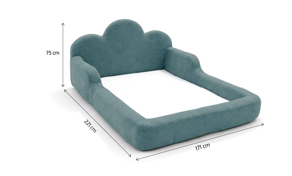 Cama Montessori Infantil Sonhos One Casal- Azul