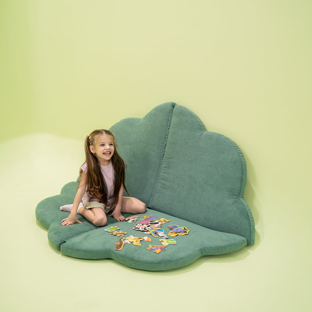 Tatame Modular Infantil Sonhos - Verde