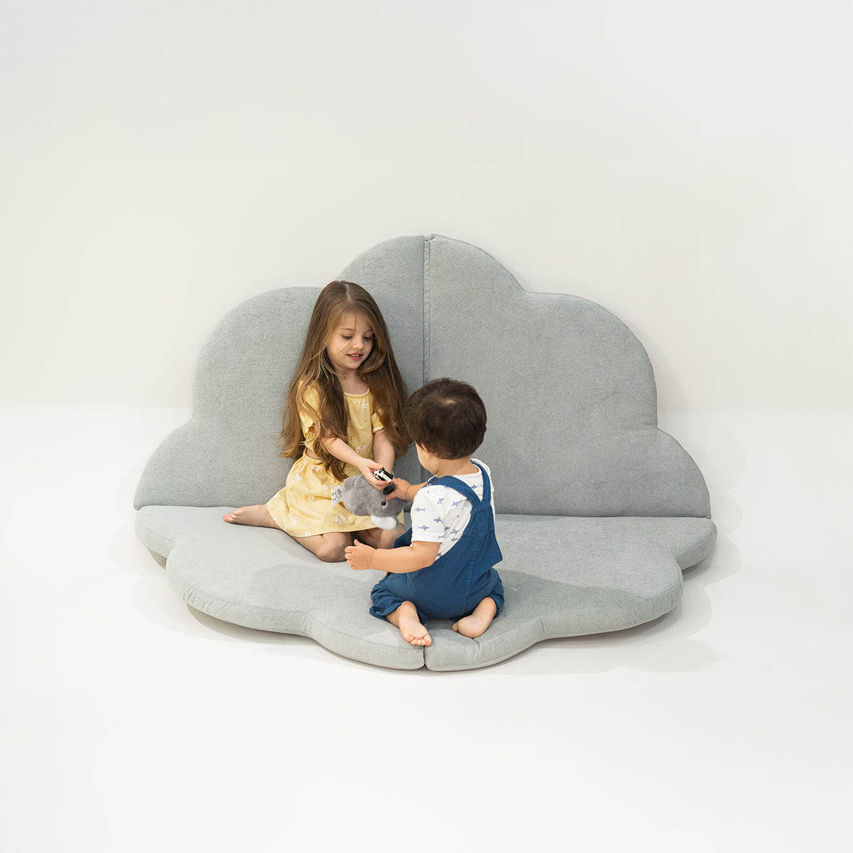 Tatame Modular Infantil Sonhos - Cinza