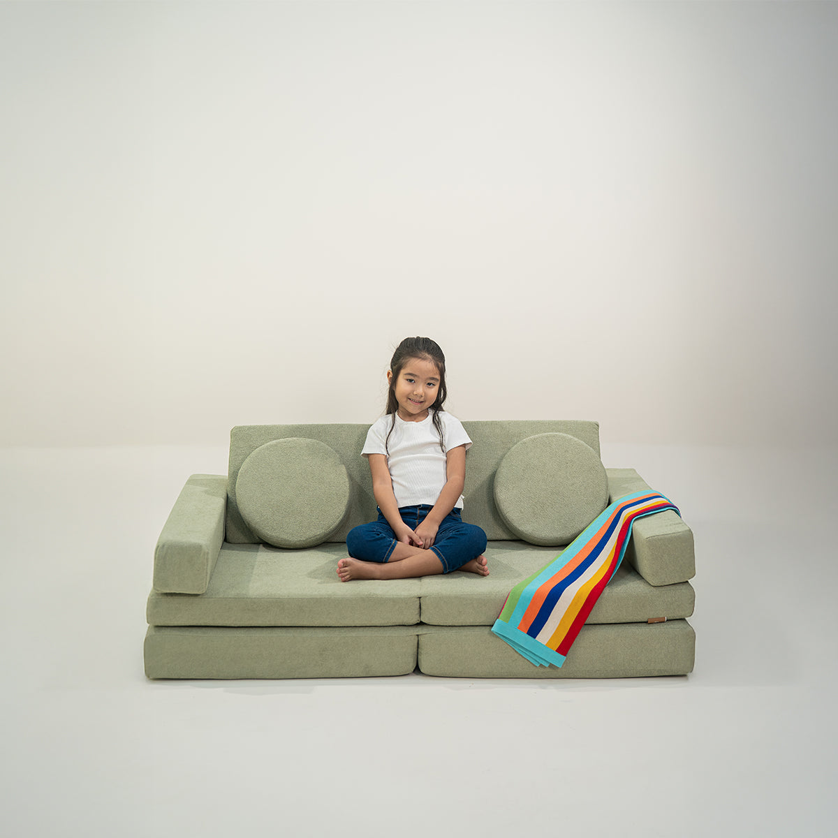 Sofá Modular Infantil Aventuras Play - Verde