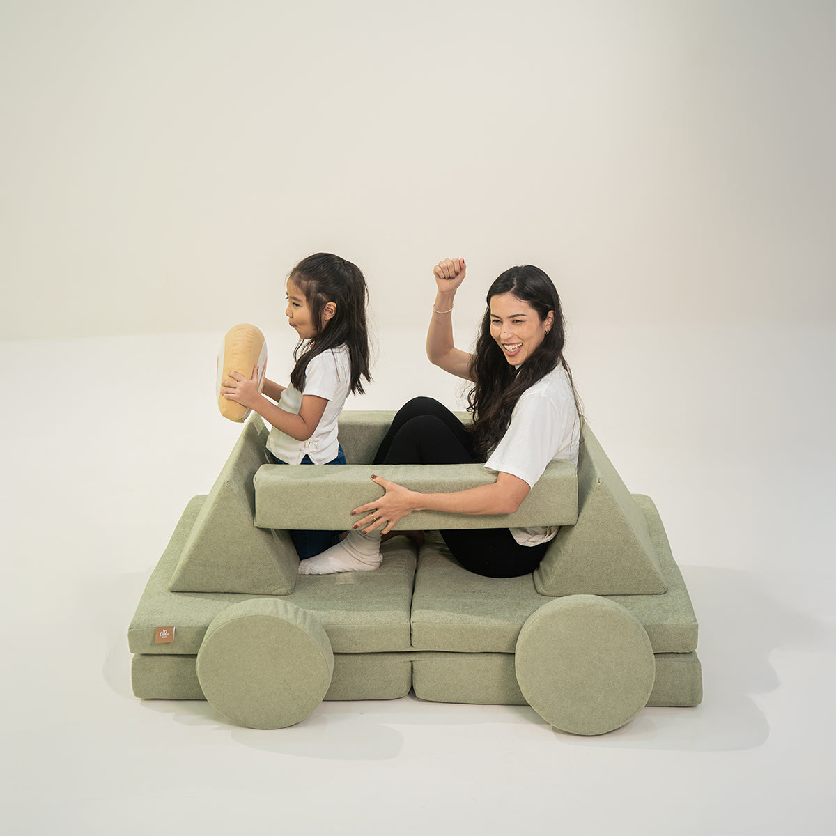 Sofá Modular Infantil Aventuras Play - Verde
