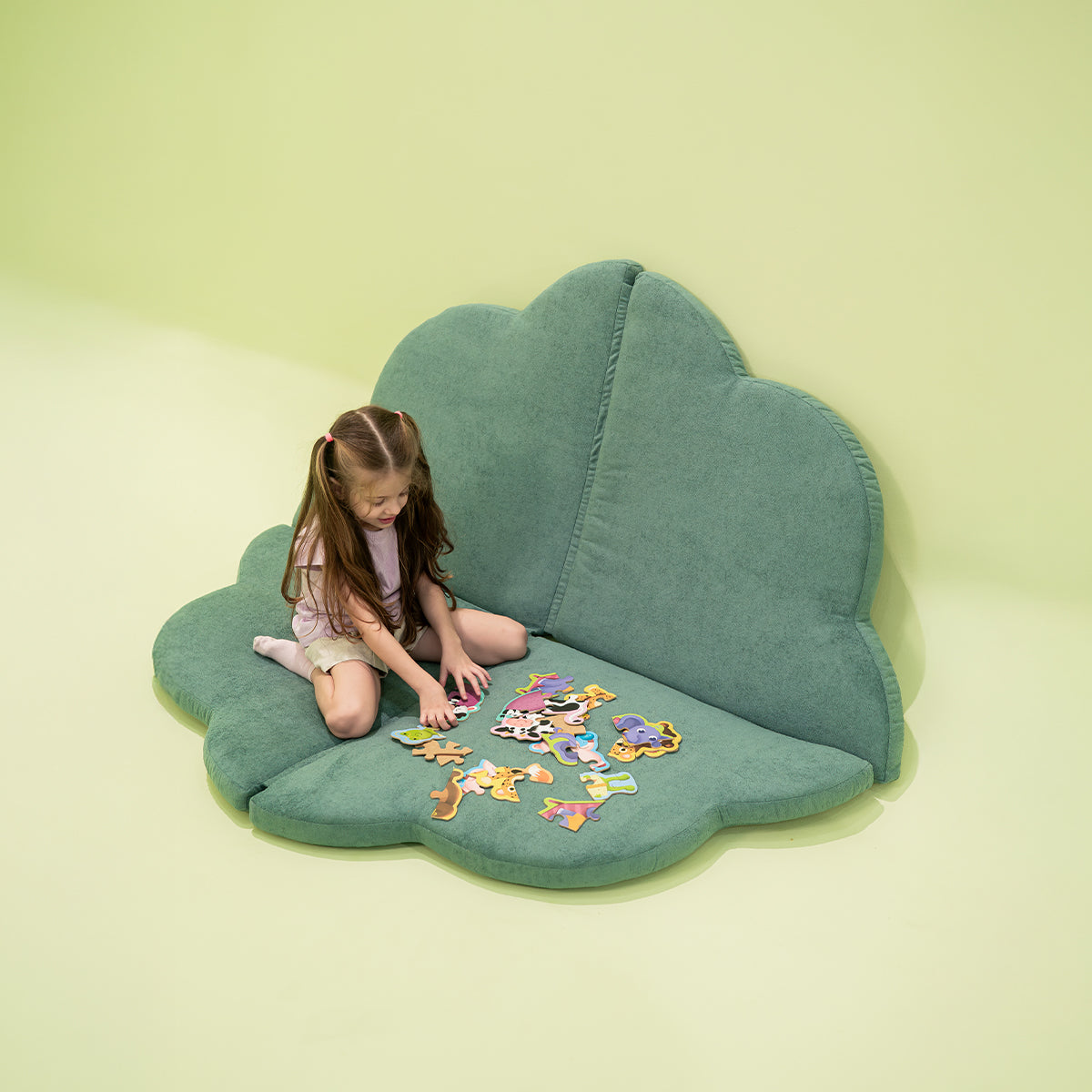 Tatame Modular Infantil Sonhos - Verde
