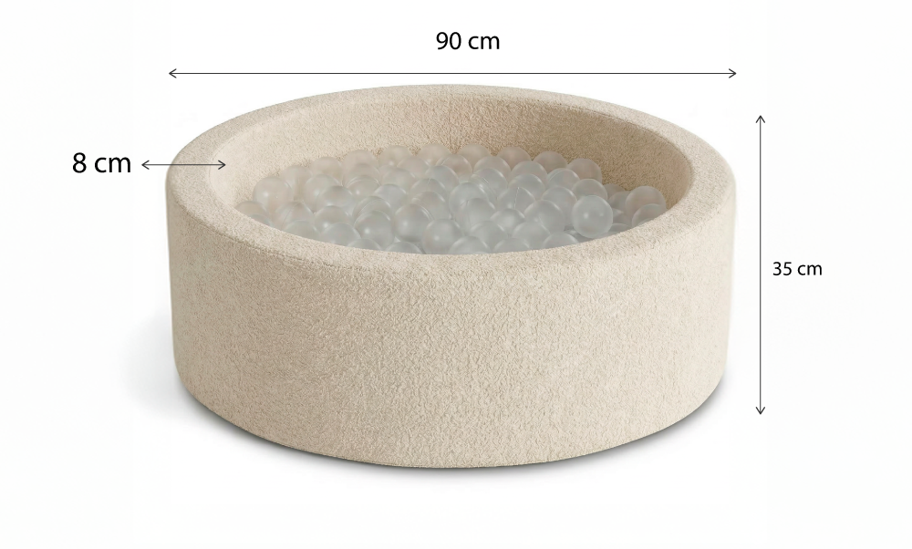 Piscina de Bolinhas Infantil Aventuras Play - Bege