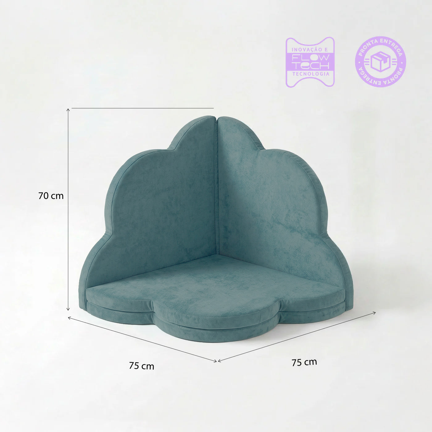 Tatame Modular Infantil Sonhos - Azul