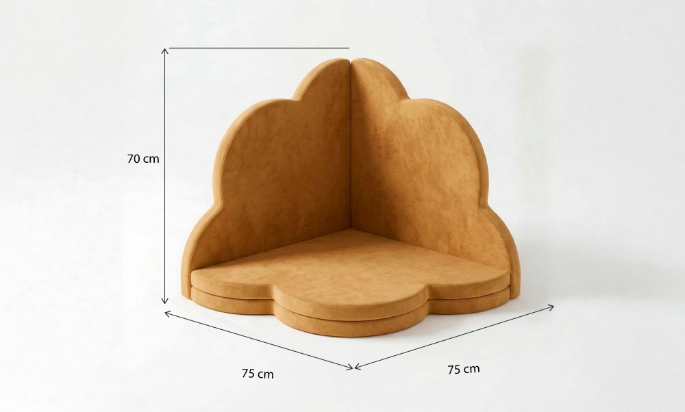 Tatame Modular Infantil Sonhos - Mostarda