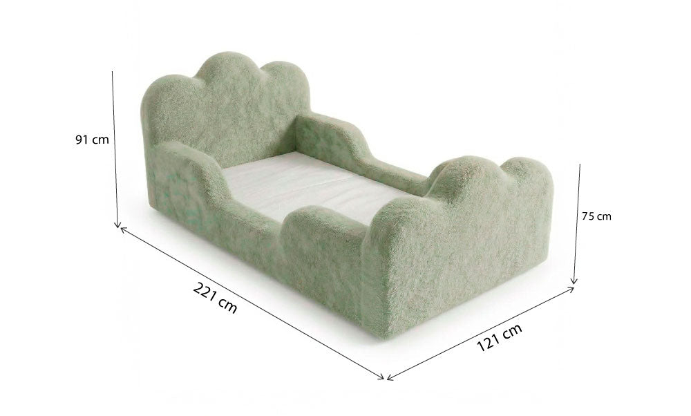 Cama Montessori Infantil Sonhos Duo Solteiro - Verde